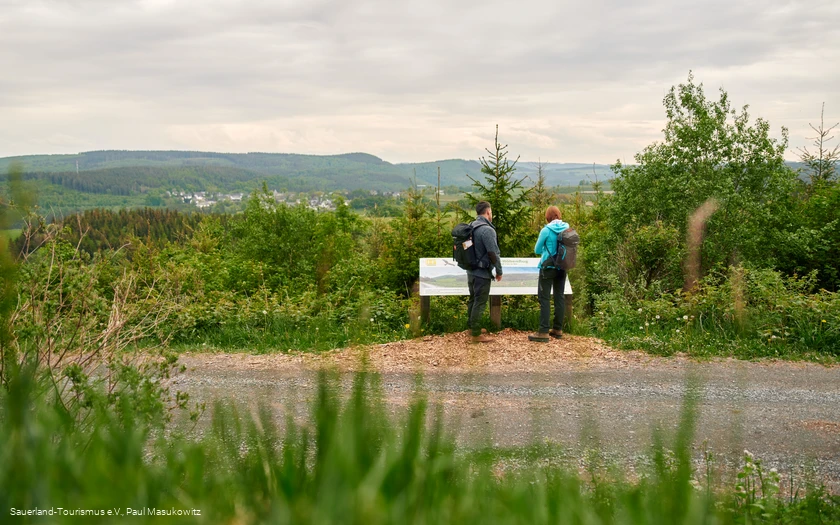 Oberhalb von Küstelberg auf dem Sauerland-Höhenflug