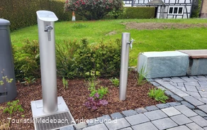 Trinkwasserstation für Wanderer und Radfahrer