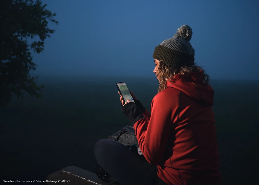 Wanderplanung in der Morgend&auml;mmerung