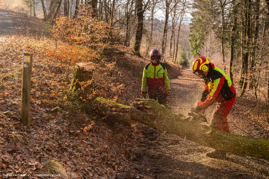 Wegearbeiten am Sauerland-H&ouml;henflug
