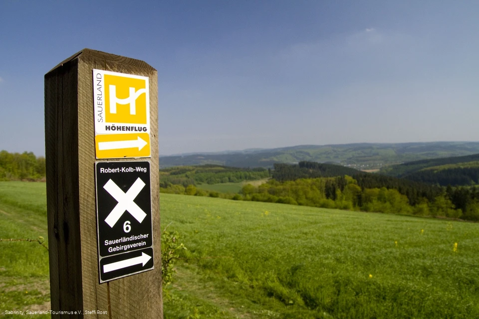 Markierung mit Aussicht