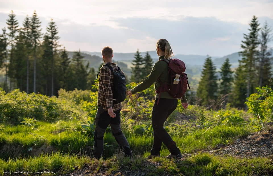Wanderer in der Nähe von Küsterberg